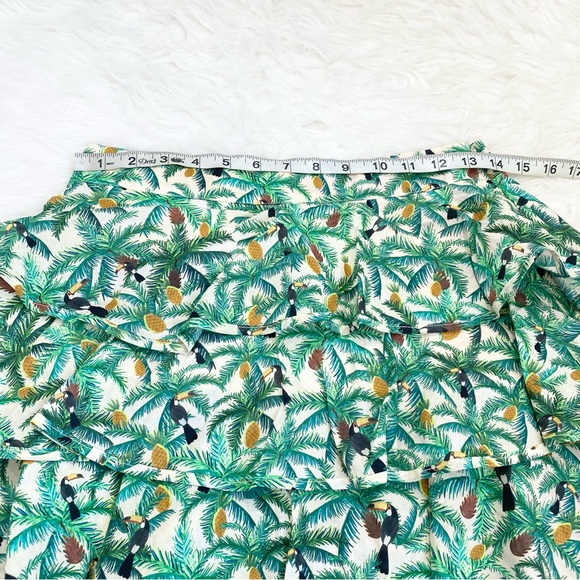 FARM RIO Tropical Print Layered Mini Skirt - Picture 3 of 4